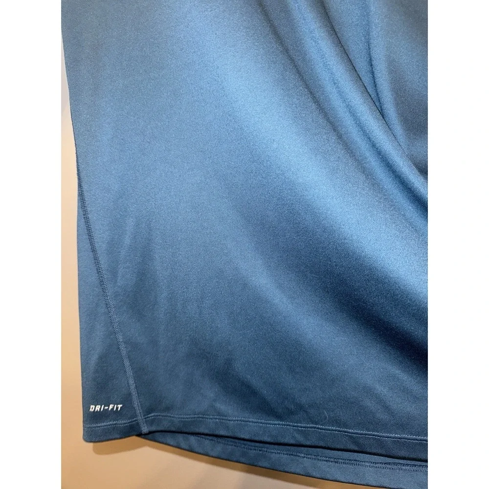 Nike Men's L‎ Teal Pull Over 1/4 Zip Long Sleeve Jacket Running Dri Fit
